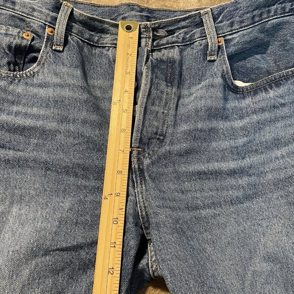 Levi's Jeans Mens 30x30 501 Original Fit Blue Button Fly 100% Cotton Denim Pants - Picture 8 of 10